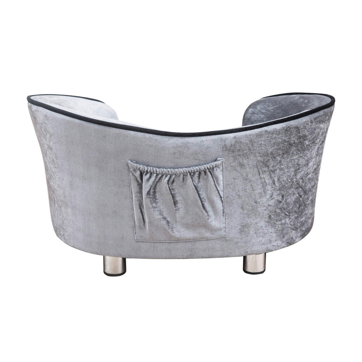 PawHut Hundecouch hellgrau Holz B/H/L: ca. 49x38x69 cm Luxus_Hundecouch - hellgrau (69,00/49,00/38,00cm) - PawHut