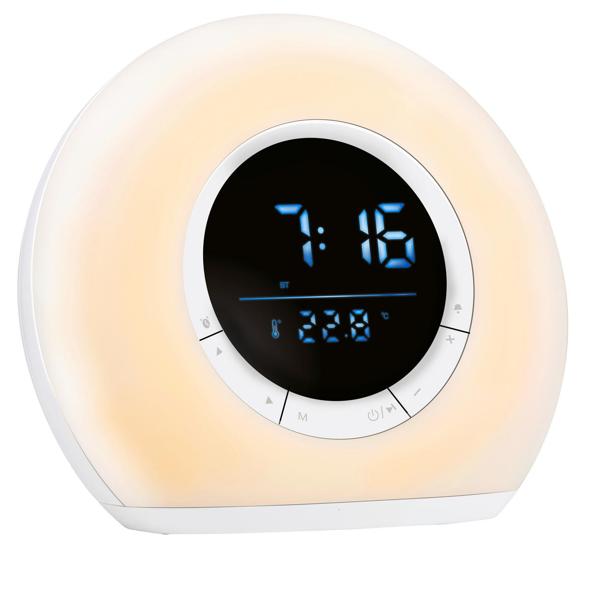 Grundig LED-Lichtwecker weiß LED-Lichtwecker - weiß (18,20/8,50/16,50cm) - Grundig