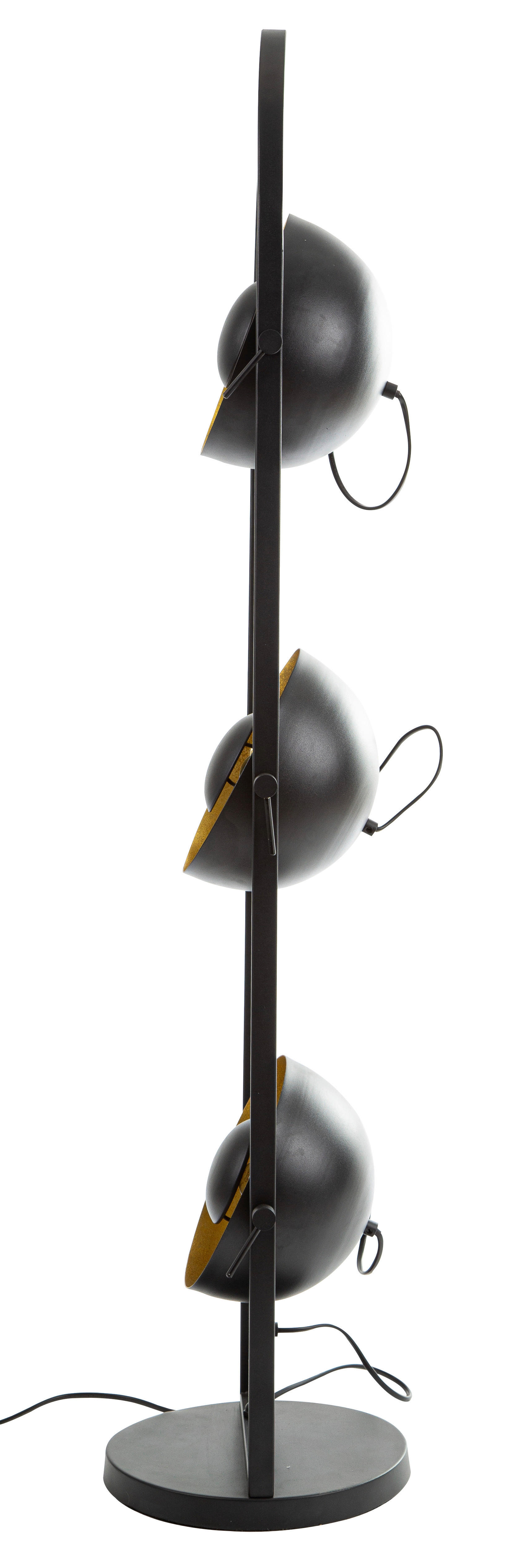 Nowa Stehleuchte 46150345 schwarz gold Metall B/H/T: ca. 25x117x25 cm E14 3 Brennstellen OLE - gold/schwarz (25,00/117,00/25,00cm) - Nowa