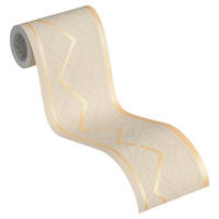 A.S.Creation Bordüre silber creme B/H/D: ca. 13x500x8 cm Bordüre_selbstklebend - creme/silber (8,00/500,00cm) - A.S.Creation