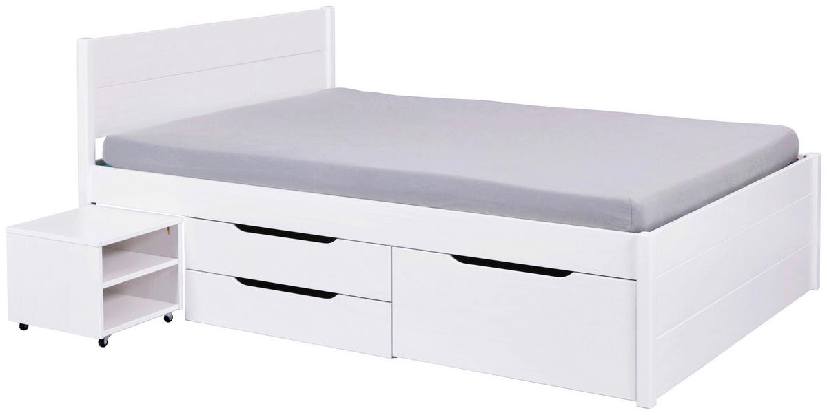 Funktionsbett Efetivo weiß Efetivo - weiß (209,00/186,30/90,00cm) - Inter Link