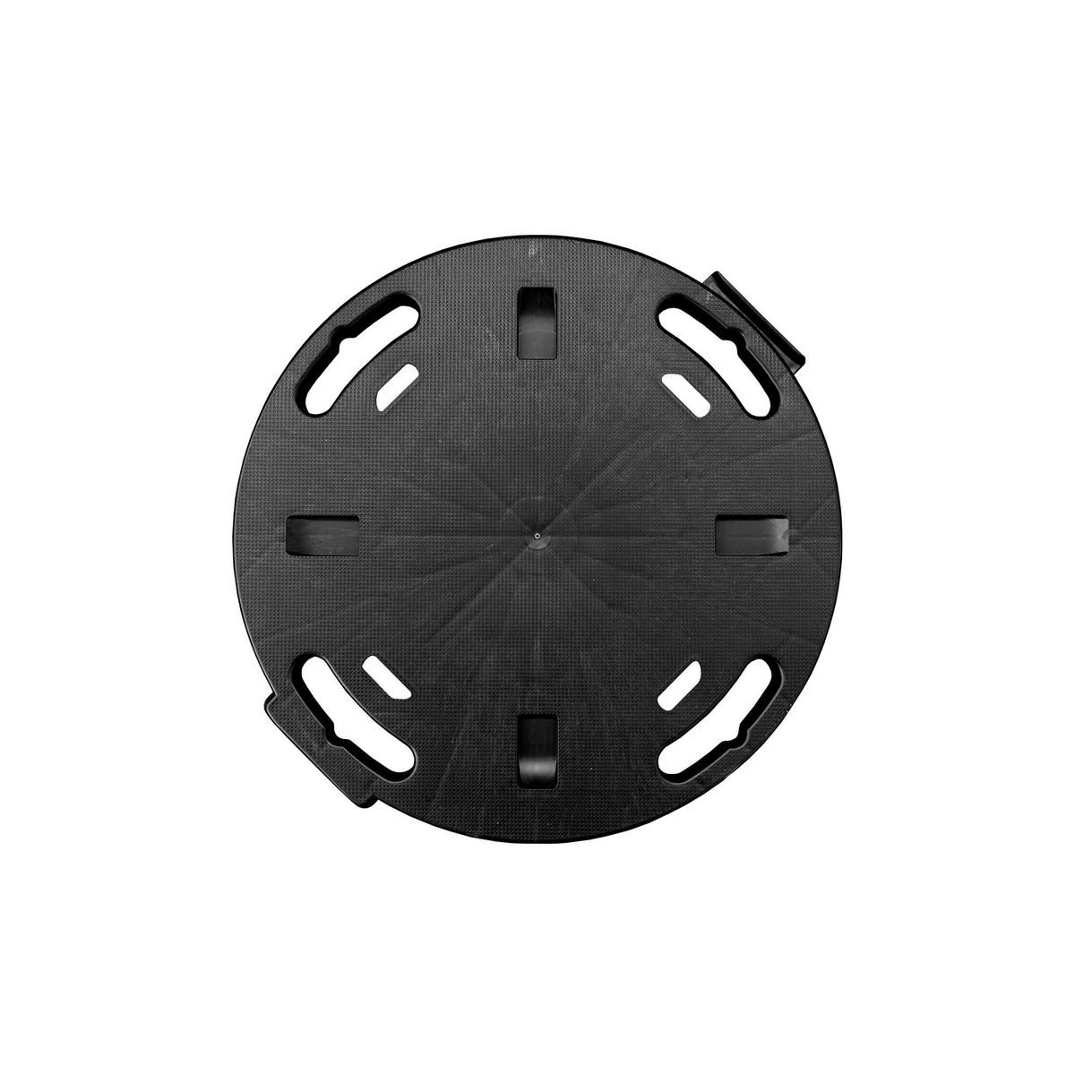Dolly Transportroller schwarz B/H/L: ca. 40x12,5x40 cm Transportroller_mit_Rädern rund - schwarz (40,00/40,00/12,50cm) - Dolly