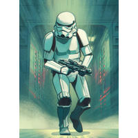 Komar Fototapete Mandalorian Stormtrooper Print grün B/H: ca. 200x280 cm Mandalorian Stormtrooper Print - grün (200,00/280,00cm) - Komar