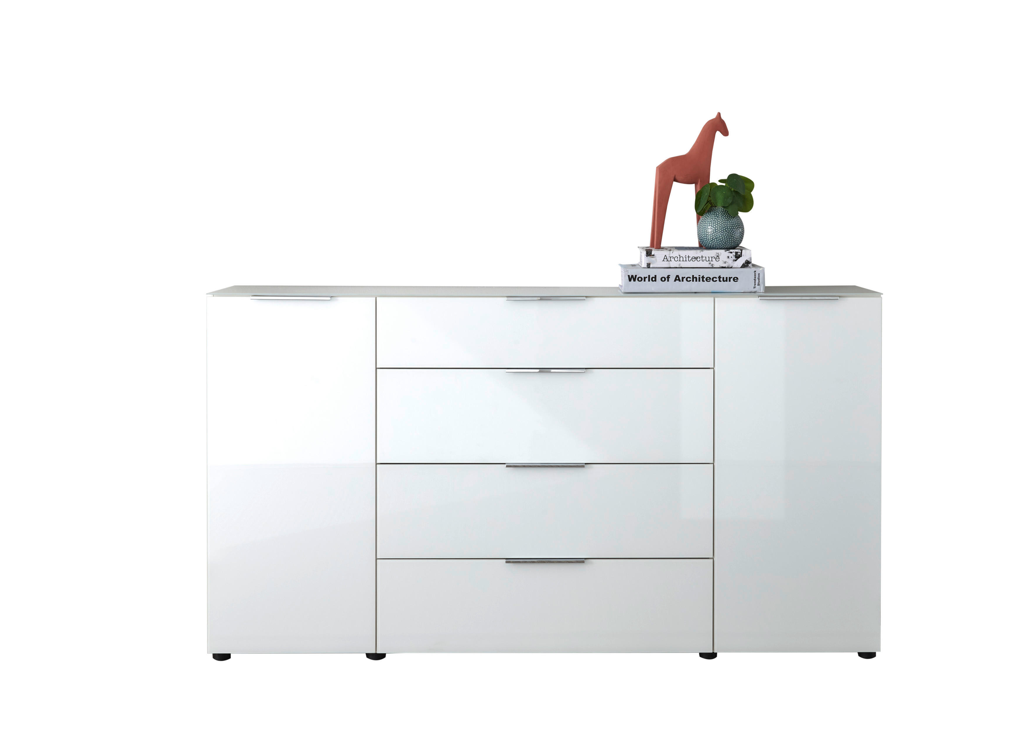 Kommode Santorin weiß B/H/T: ca. 180x99x40 cm Santorin - weiß (180,00/99,00/40,00cm)