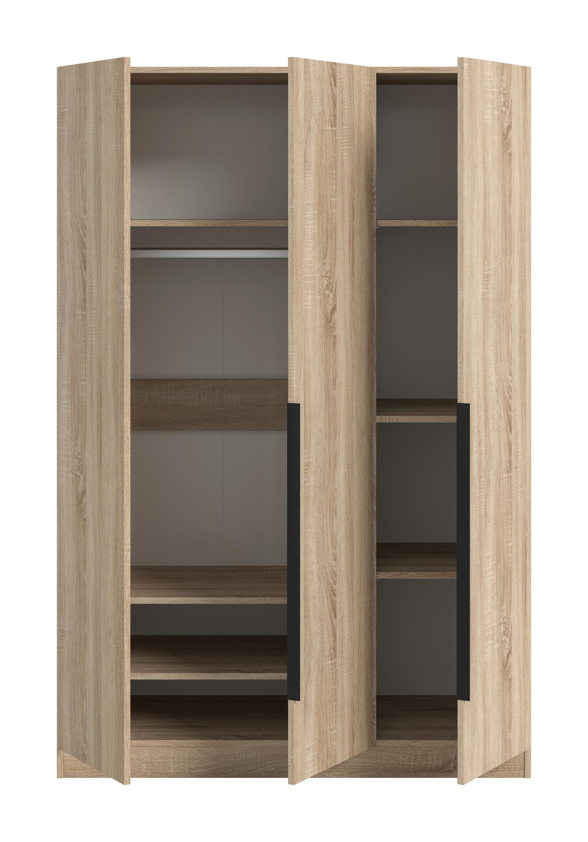 Kleiderschrank KOPENHAGEN Eiche Sonoma Nachbildung B/H/T: ca. 120x181x52 cm KOPENHAGEN - Eiche (120,00/181,00/52,00cm) - xonox.home