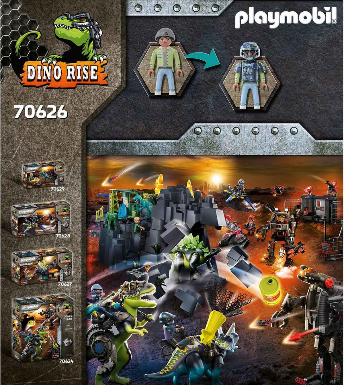 Playmobil Dino Rise Saichania Dino Rise B/H/L: ca. 12x38x34,5 cm Dino Rise - mehrfarbig (34,50/12,00/38,00cm) - Playmobil