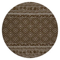 Kayoom Flachgewebeteppich Sunny 110 braun B/L: ca. 120x120 cm Sunny 110 - braun (120,00/120,00cm) - Kayoom