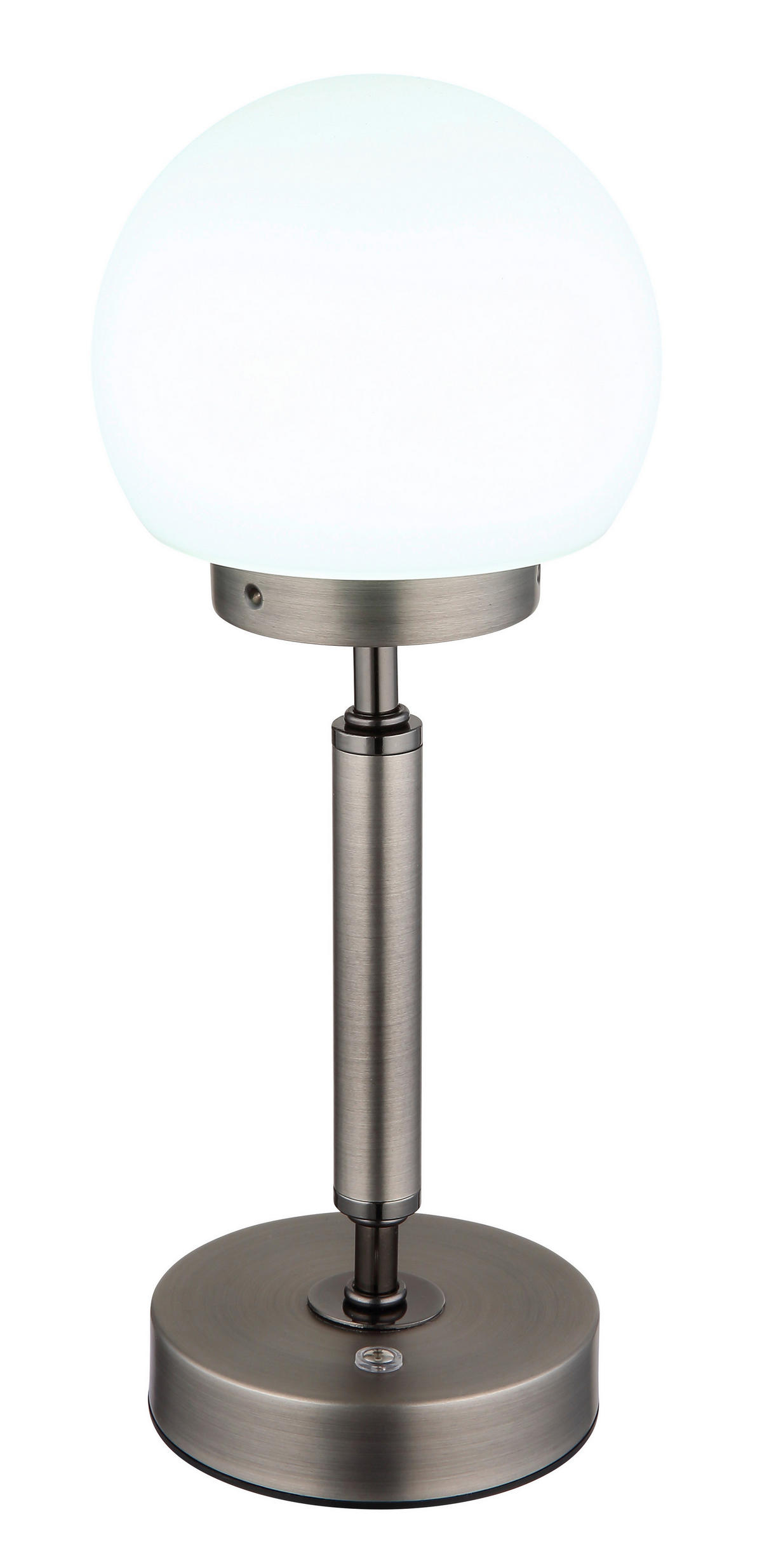 GLOBO LED-Tischleuchte Opal anthrazit Glas Metall Kunststoff H/D: ca. 28,5x11,5 cm 1 Brennstellen HAKU - Opal/anthrazit (11,50/28,50cm) - GLOBO
