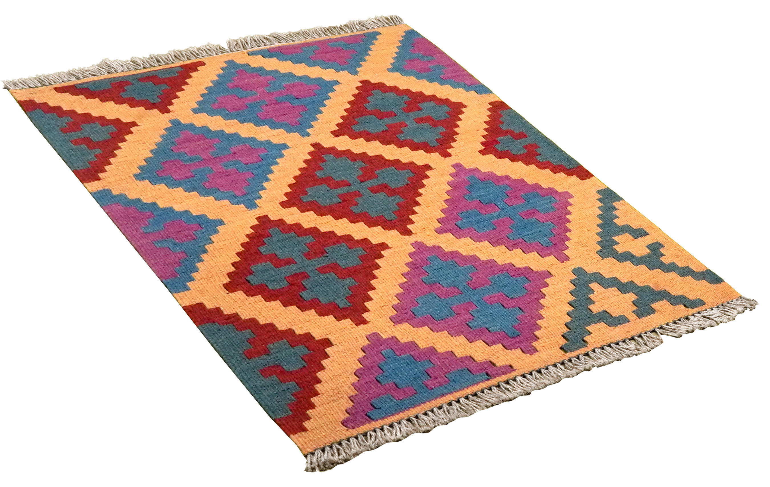 PersaTepp Teppich Kelim Gashgai bunt B/H/L: ca. 67x1x89 cm Kelim Gashgai - bunt (89,00/67,00/1,00cm) - PersaTepp