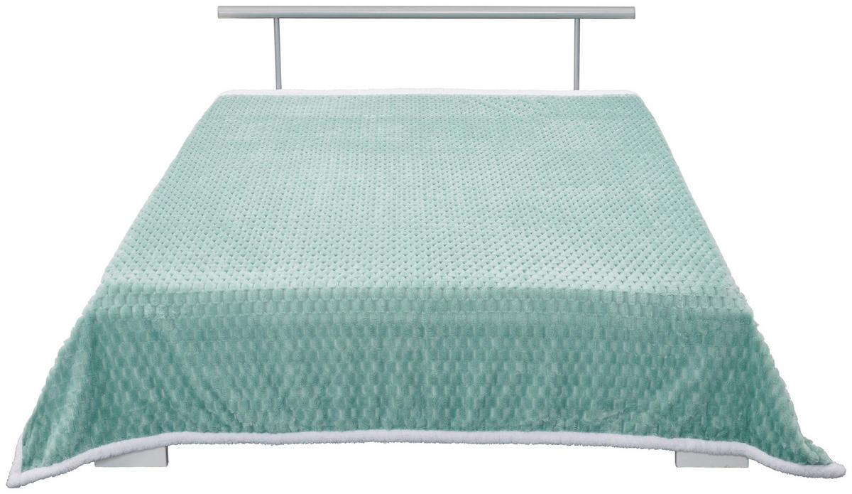 Tagesdecke Tagesdecke_Wabe 200x230cm salbei - salbei (200,00/230,00cm)