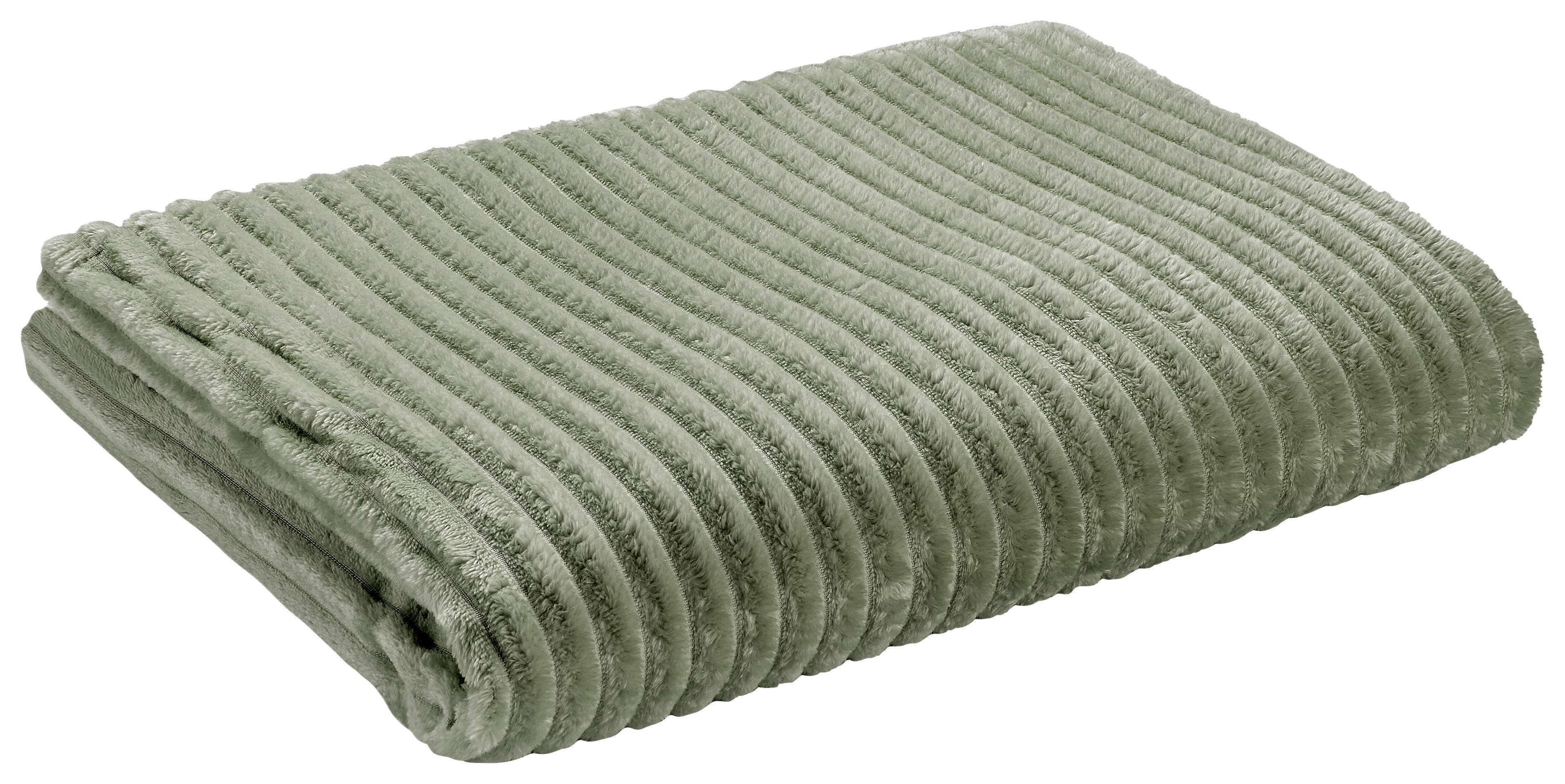 Flanelldecke Cord Cord - grün (140,00/180,00cm) - POCOline