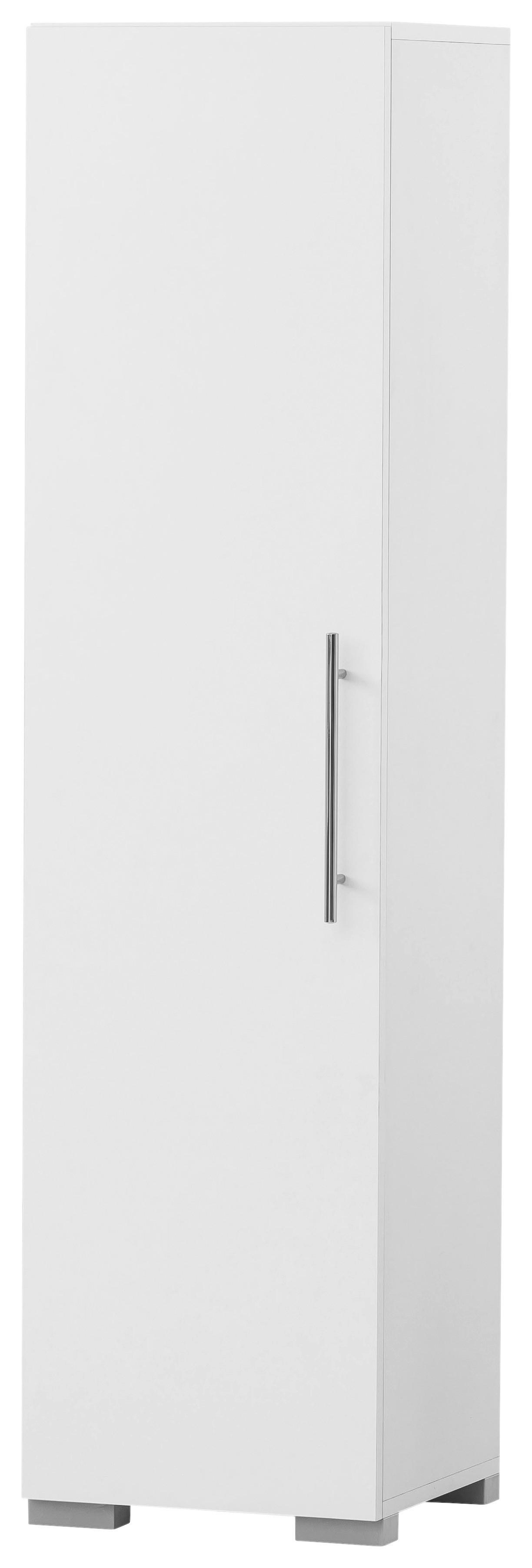 Midischrank Carlos perlweiß Optik B/H/T: ca. 36,3x142,7x34,7 cm Carlos - (36,30/142,70/34,70cm) - Möbelpartner