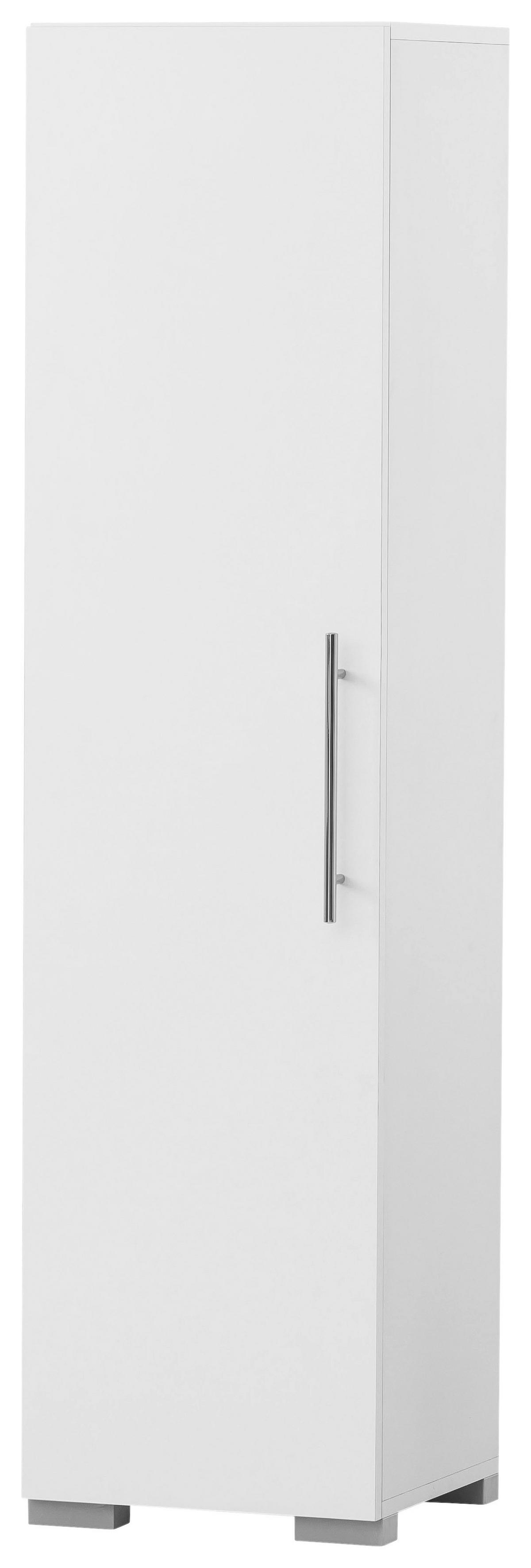 Midischrank Carlos perlweiß Optik B/H/T: ca. 36,3x142,7x34,7 cm Carlos - (36,30/142,70/34,70cm) - Möbelpartner
