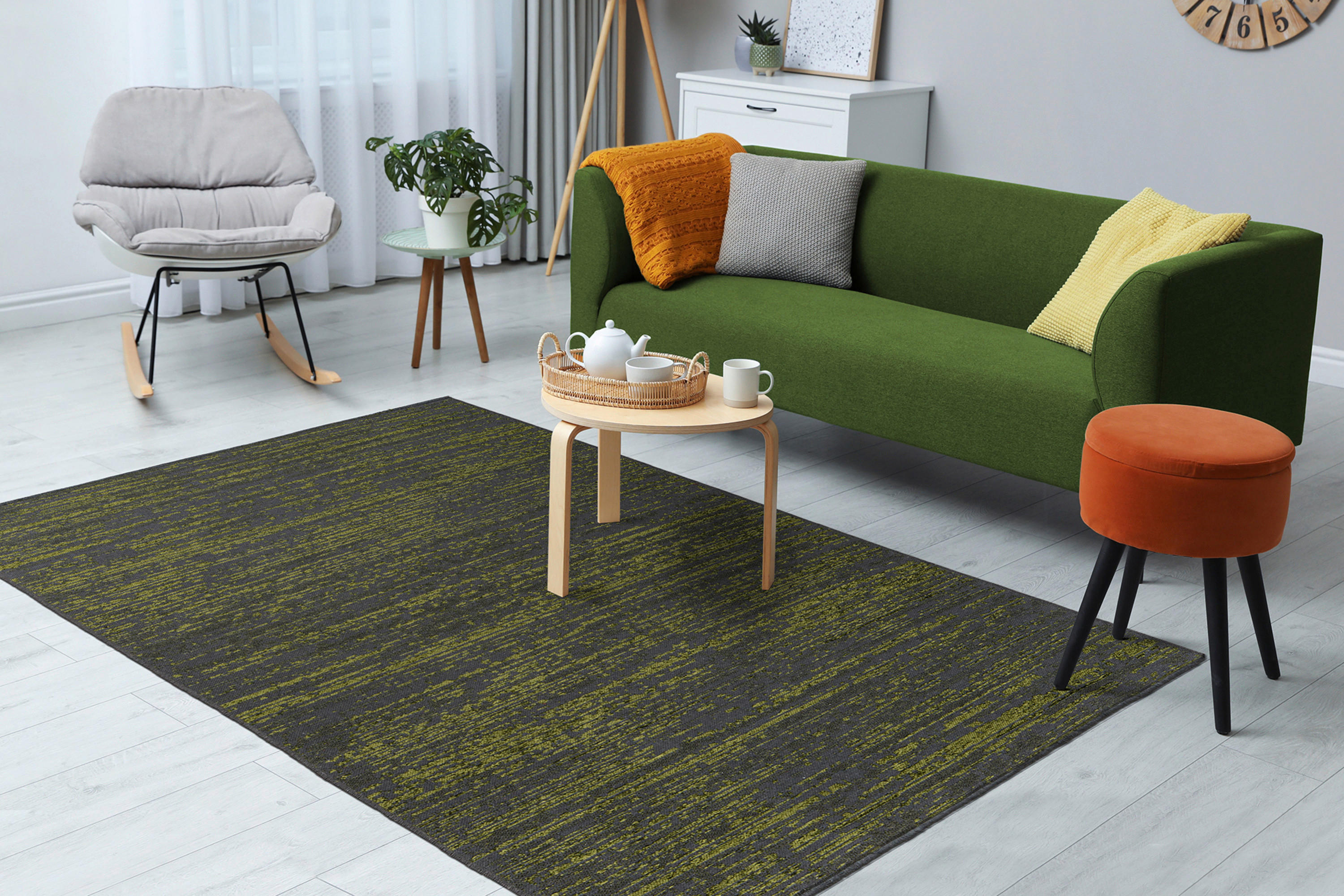 Thumbnail - 360Living Teppich Kalevi grün B/L: ca. 120x170 cm