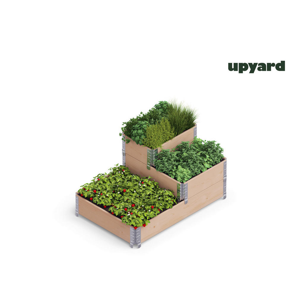 Thumbnail - UPYARD Stufenbeet INDUSTRIAL braun Holz B/L: ca. 40x60 cm