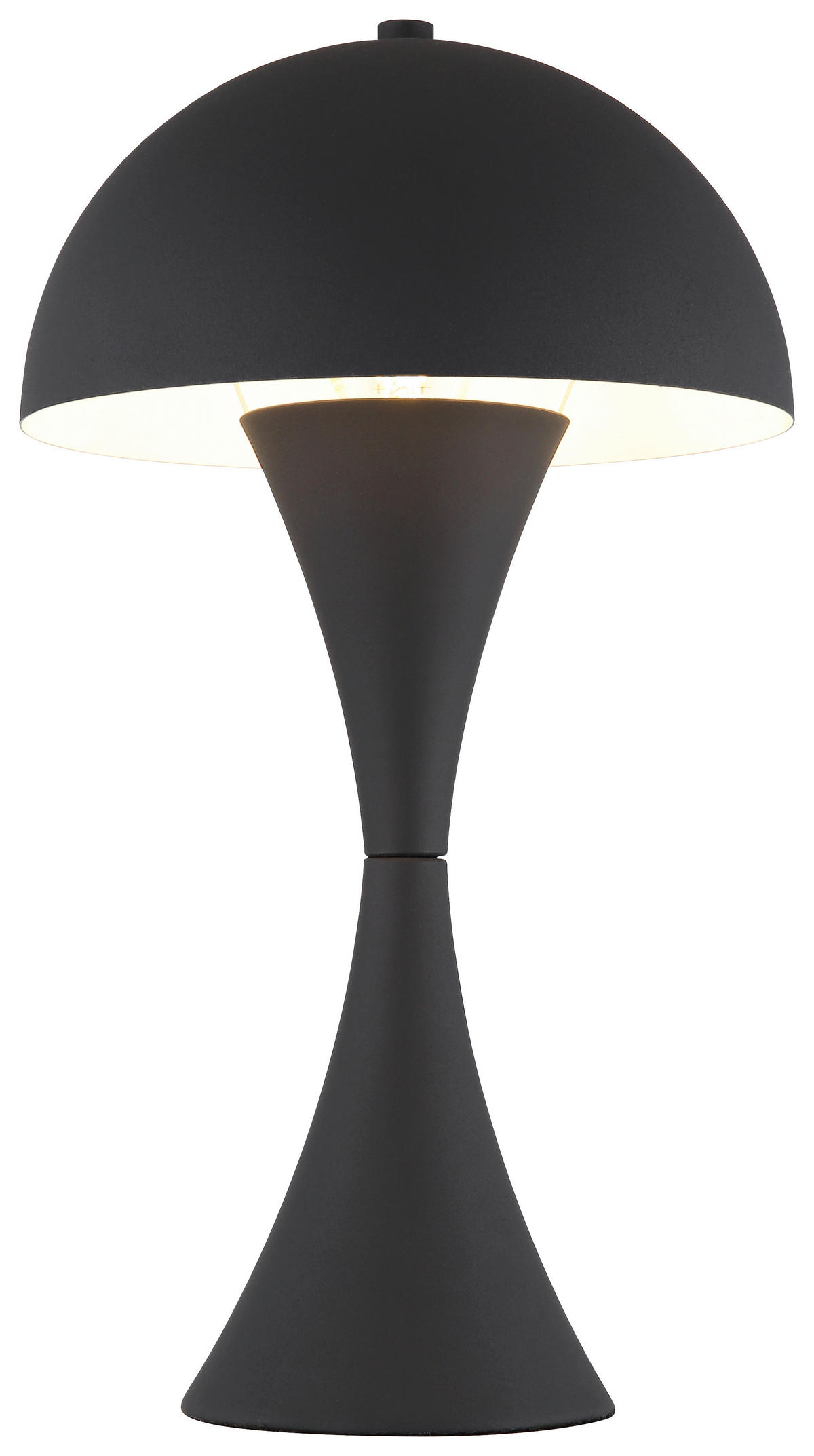 GLOBO Tischleuchte schwarz Metall H/D: ca. 36,1x20 cm E27 1 Brennstellen DIMA - schwarz (20,00/36,10cm) - GLOBO