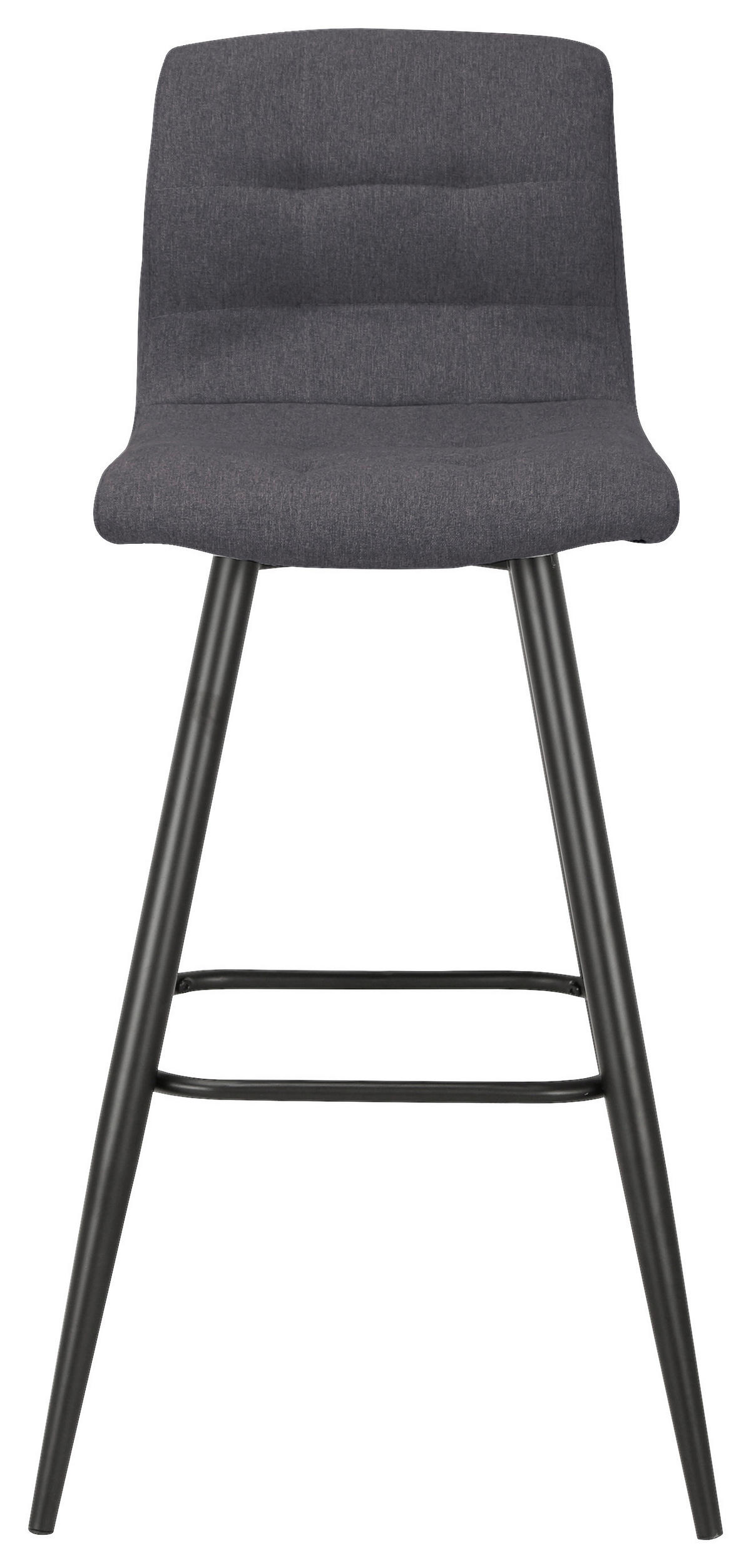 Barhocker SIMONE  2er-Set anthrazit schwarz Webstoff Metall B/H/T: ca. 42x103x51 cm SIMONE  2er-Set - schwarz/anthrazit (42,00/103,00/51,00cm) - byLIVING
