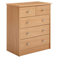 Kommode buche Alu Optik B/H/T: ca. 60x70x35 cm Kommode - buche/Alu (60,00/70,00/35,00cm) - Wohnling