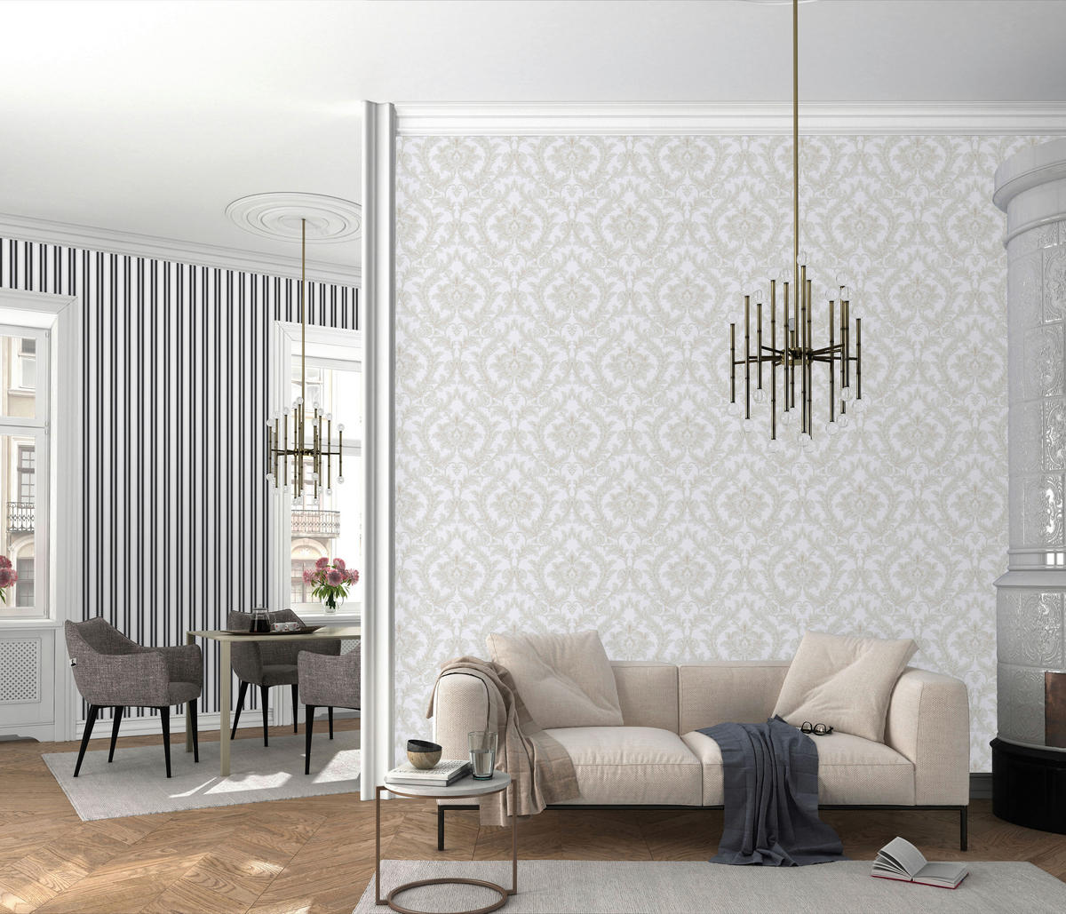 Vliestapete Ornament grau B/L: ca. 53x1005 cm Vliestapete_10159-31 - grau (53,00/1005,00cm)