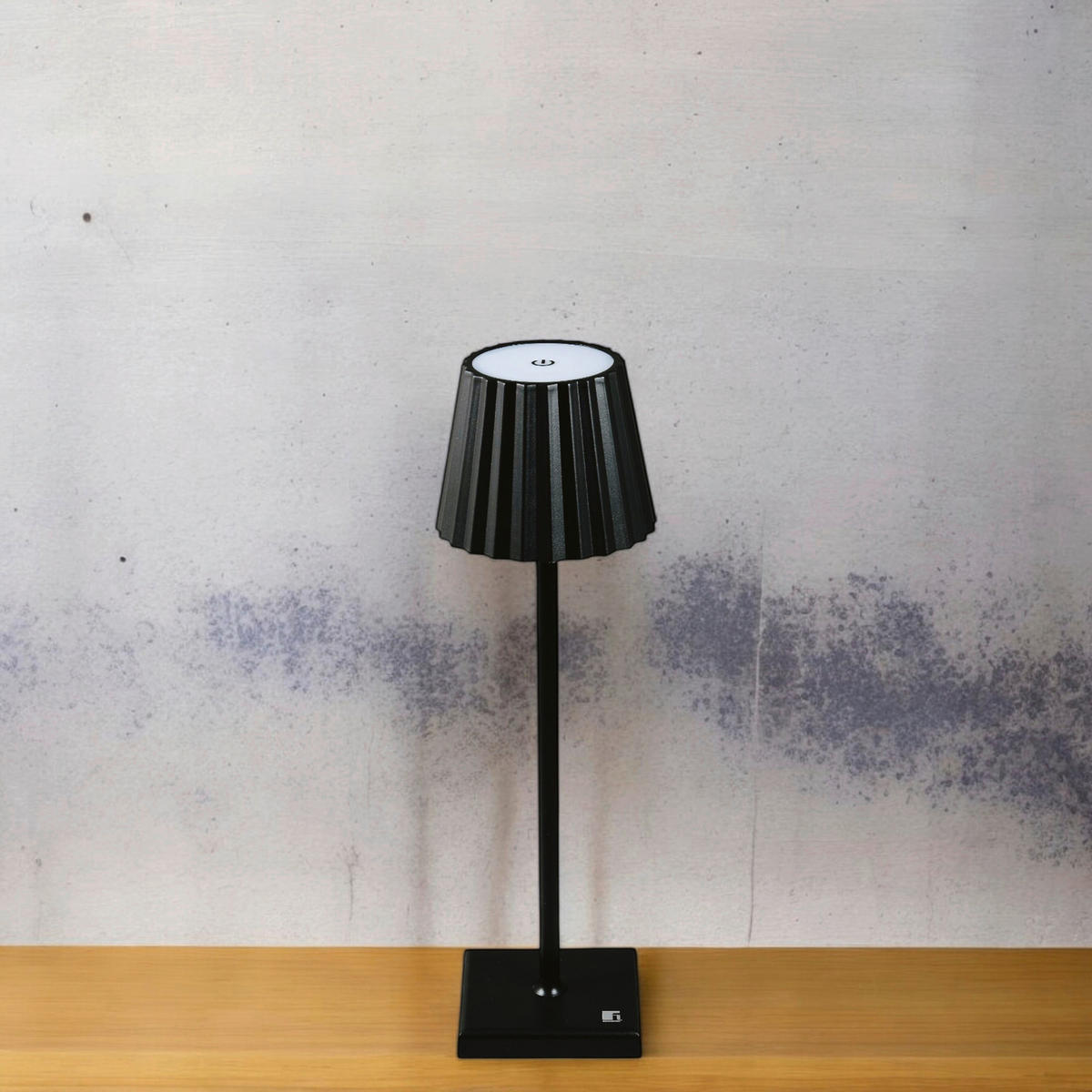 BERGNER LED-Tischleuchte schwarz B/H: ca. 11,6x38 cm CHARCOAL - schwarz (11,60/38,00cm) - BERGNER