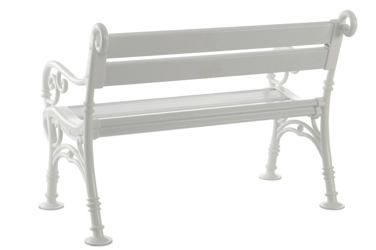 Blome-Tillmann Gartenbank Linderhof weiß Kunststoff B/H/L: ca. 115x85x60 cm Linderhof - weiß (60,00/115,00/85,00cm) - Blome-Tillmann