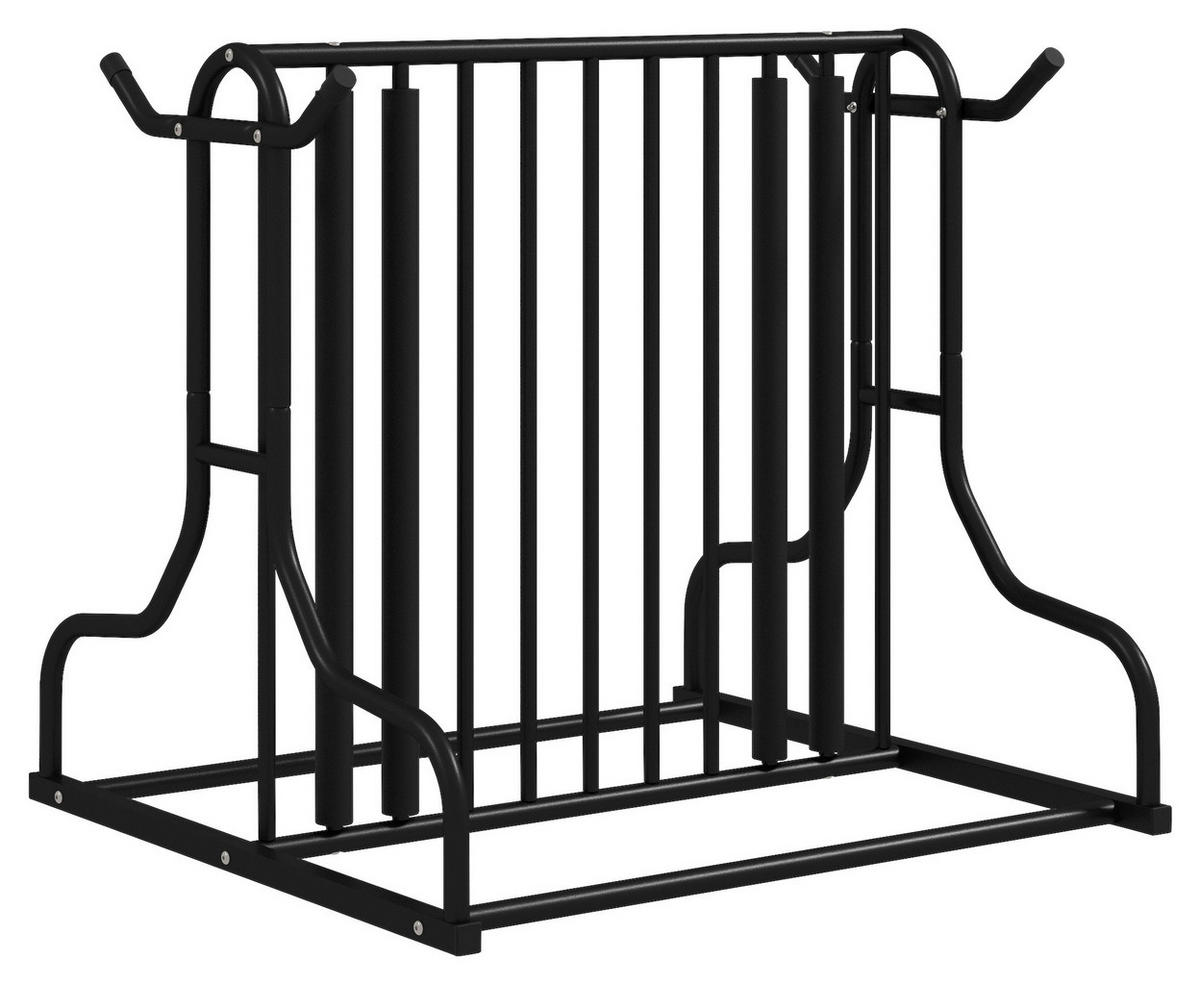 DURHAND Fahrrad-Zubehör schwarz schwarz B/H/L: ca. 80x90x80 cm Fahrradhalter - schwarz (80,00/80,00/90,00cm) - DURHAND