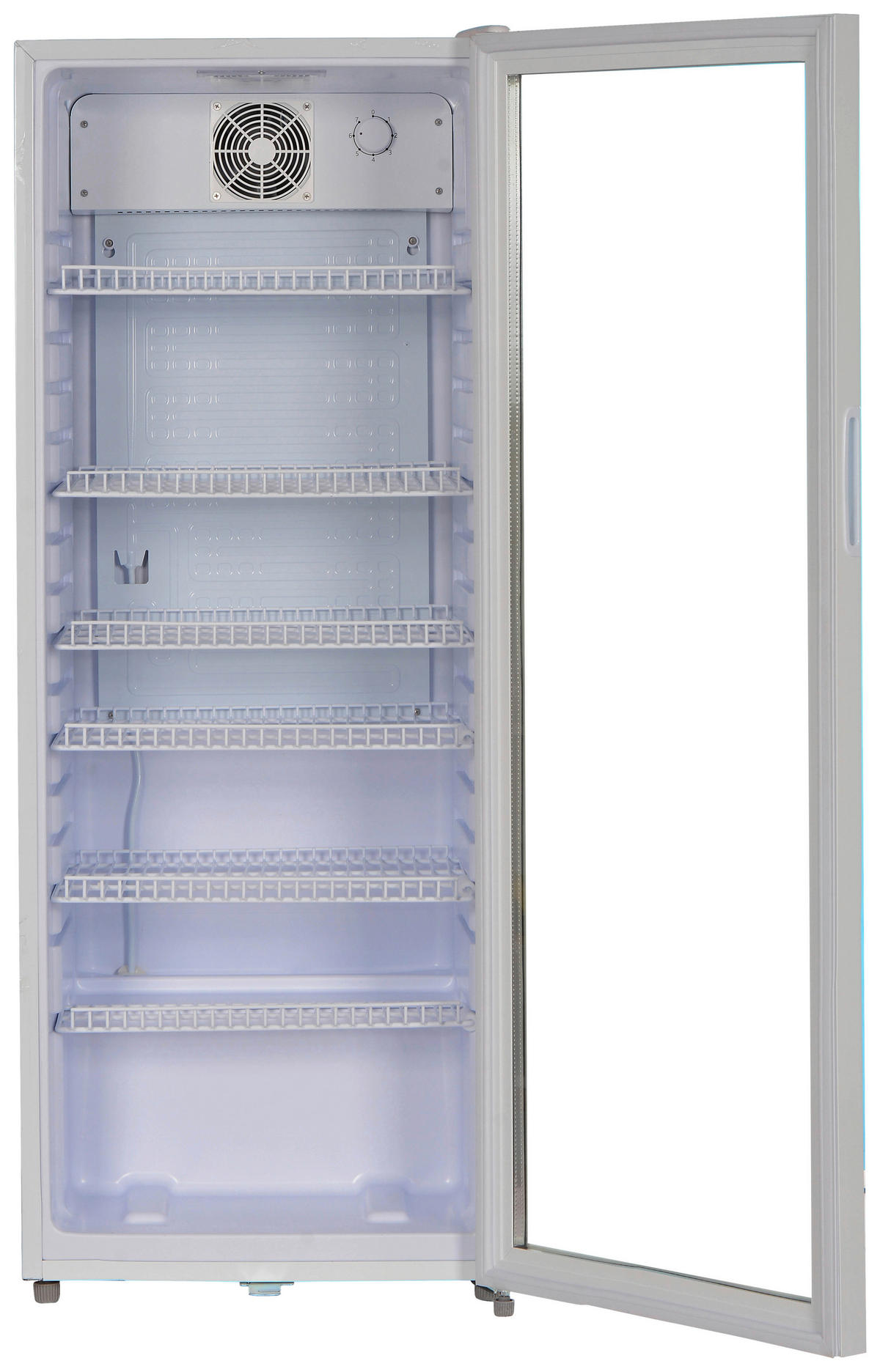 POCOline Glastürkühlschrank GTK 140-237 weiß B/H/T: ca. 54x140x55 cm Kühlschrank_m.Glastür GTK 140-237CW - weiß (54,00/140,00/55,00cm) - POCOline