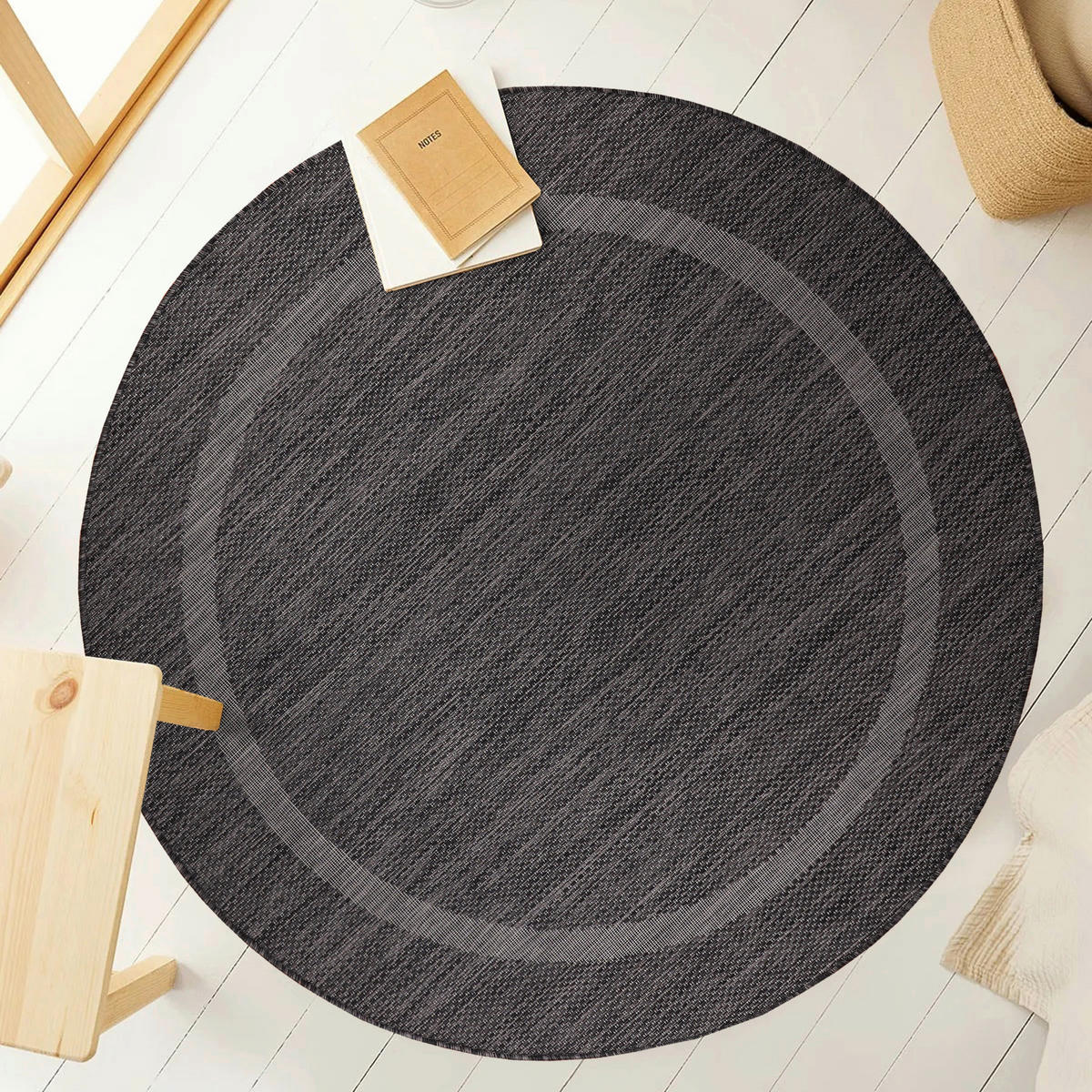 Ayyildiz Teppich RELAX schwarz B/L: ca. 200x200 cm RELAX - schwarz (200,00/200,00cm) - Ayyildiz