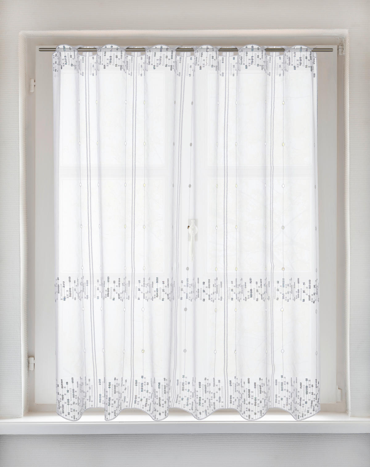 Cliprollo Pailette weiß B/L: ca. 140x95 cm Pailette - weiß (140,00/95,00cm) - POCOline
