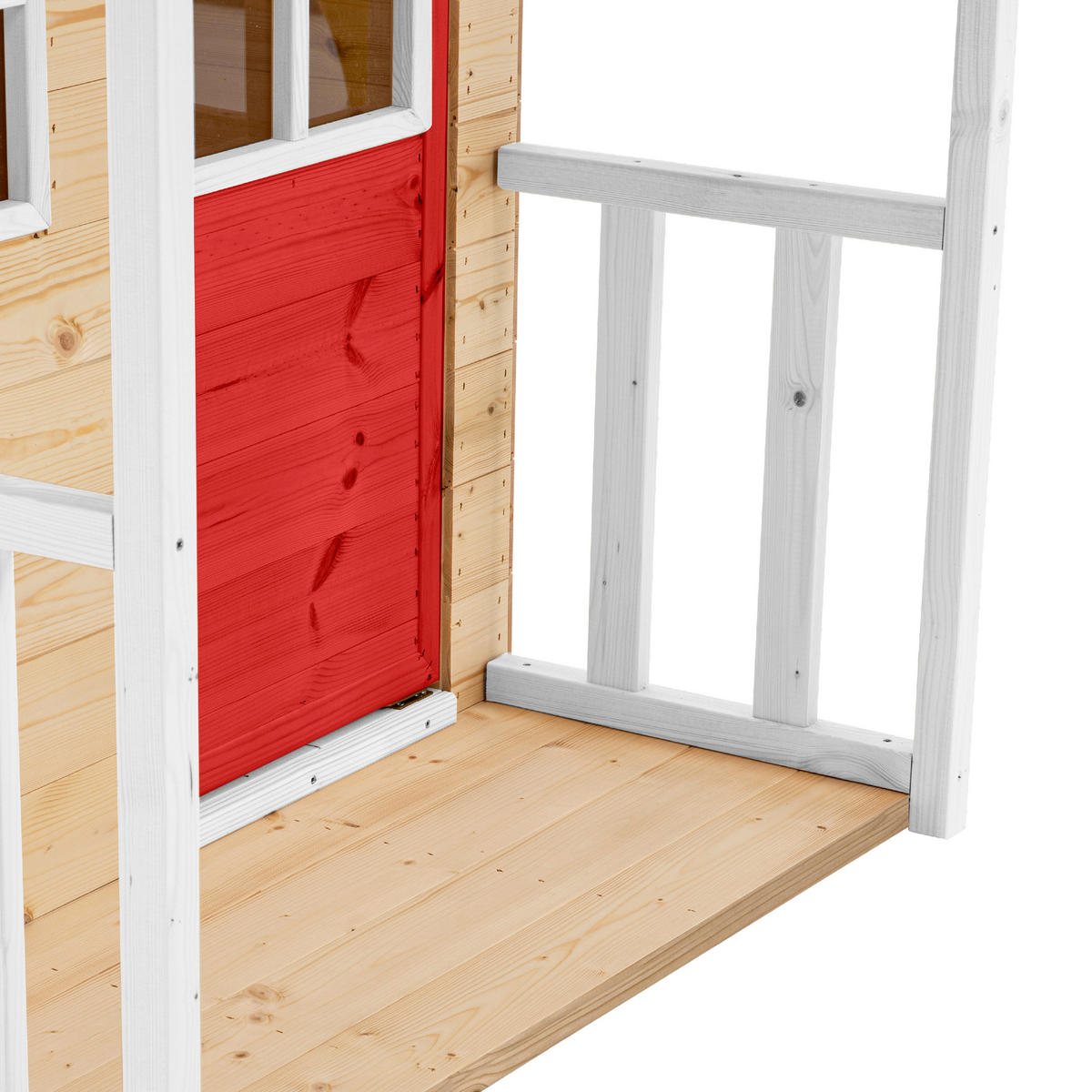 Zwerkules Spielhaus Lolla grau B/H/L: ca. 120x139x135 cm Lolla - weiß/natur (135,00/120,00/139,00cm) - Zwerkules