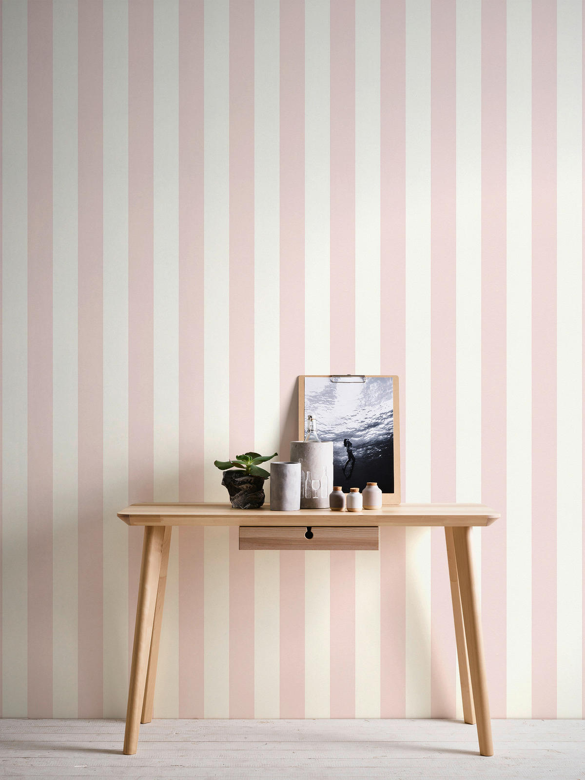 A.S.Creation Vliestapete Trendwall 2 Streifen rosa B/L: ca. 53x1005 cm Trendwall 2 - rosa (53,00/1005,00cm) - A.S.Creation
