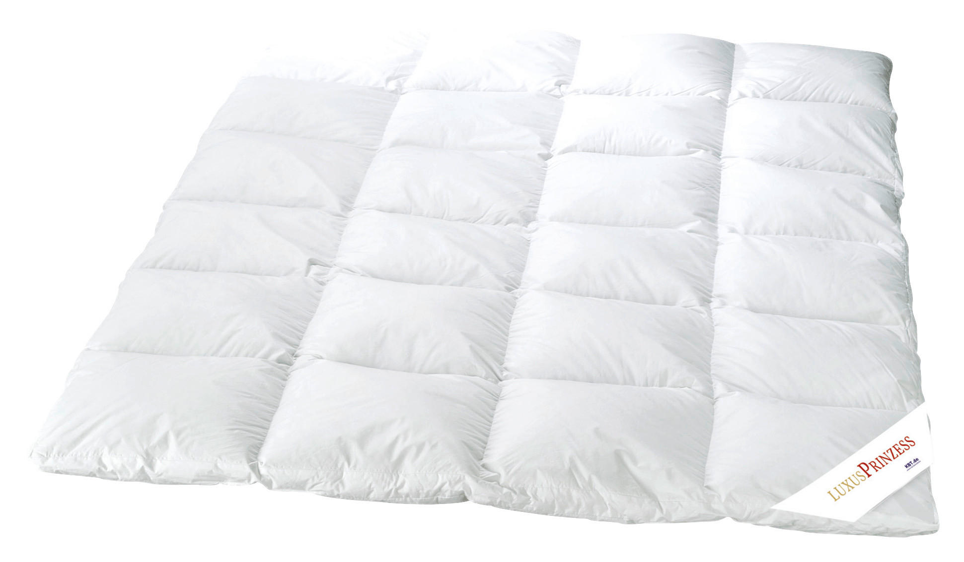Steppbett Prinzess_Luxus_Kassettendecke - weiß (155,00/220,00cm)