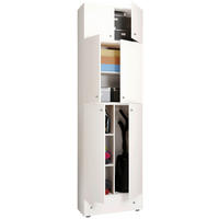 Putzschrank Lona weiß B/H/T: ca. 70x240x39 cm Lona - weiß (70,00/240,00/39,00cm) - VCM Möbel