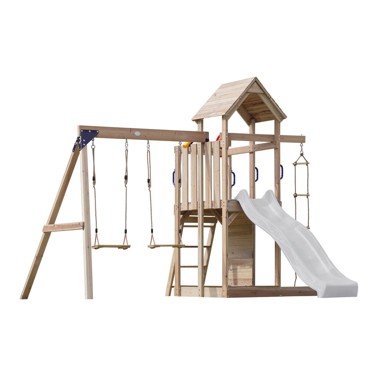 AXI Spielturm Moos braun B/H/L: ca. 342x267x375 cm Moos - braun/weiß (375,00/342,00/267,00cm) - AXI