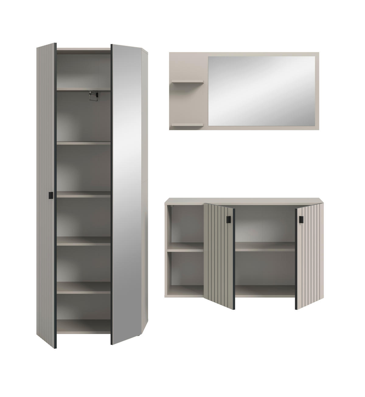 Garderobenset STATION Cashmere B/H/T: ca. 191x192x37 cm STATION - Cashmere (191,00/192,00/37,00cm) - xonox.home