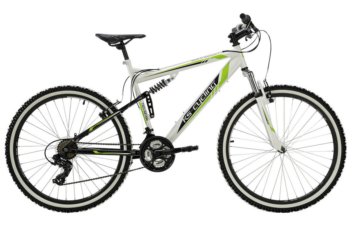 KS-Cycling Mountain-Bike Fully Scrawler 568M weiß ca. 26 Zoll Scrawler - weiß (51,00cm) - KS-Cycling
