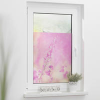 LICHTBLICK Fensterfolie Blumenwiese Blumen Blumenwiese violett B/L: ca. 50x50 cm Blumenwiese - violett (50,00/50,00cm) - LICHTBLICK