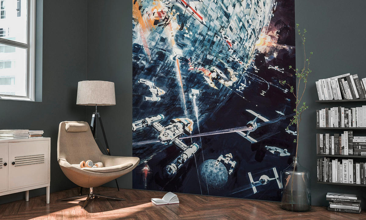Komar Fototapete Star Wars Classic Dogfight B/L: ca. 200x275 cm Star Wars Classic Dogfight - (200,00/275,00cm) - Komar