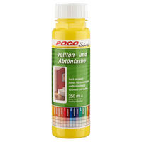 POCOline Vollton- und Abtönfarbe gelb ca. 0,25 l Voll+Abtönfarbe 250ml gelb - gelb (250ml) - POCOline