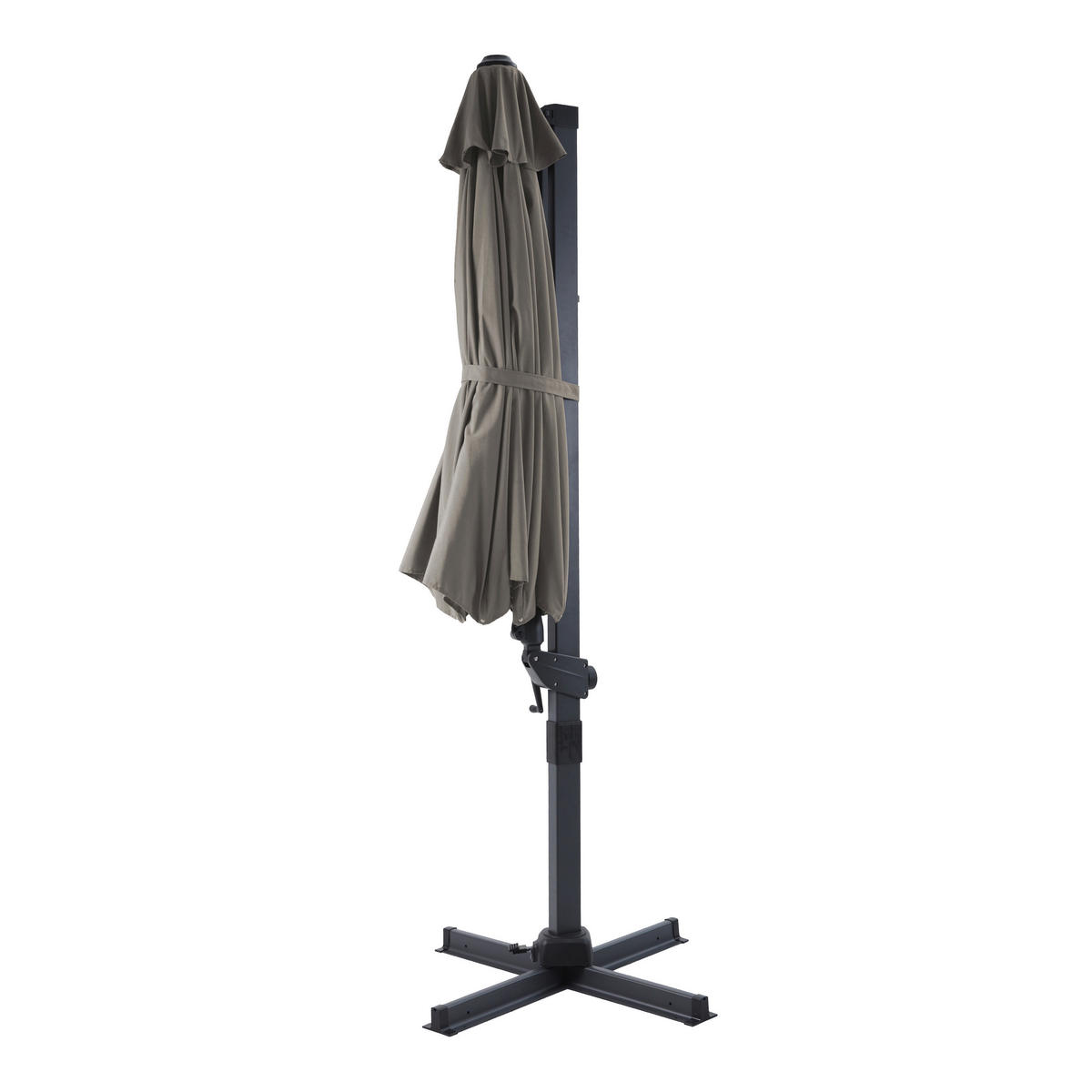 AXI Outdoor Living Ampelschirm Cyrus anthrazit Metall B/H/L: ca. 300x250x300 cm Cyrus - anthrazit/taupe (300,00/300,00/250,00cm) - AXI Outdoor Living