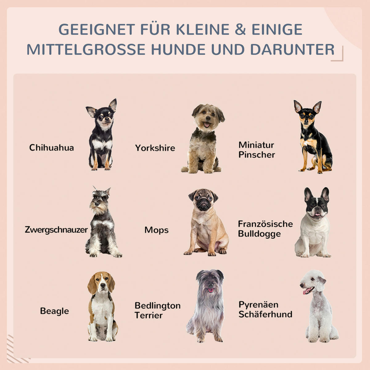 PawHut Hunde-Zubehör braun Polyester B/H/L: ca. 98x69x70 cm Hundehaus - braun (70,00/98,00/69,00cm) - PawHut