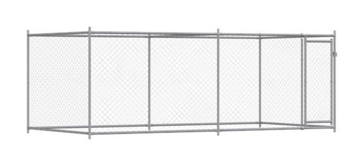 vidaXL Hundekäfig grau Stahl Hundekäfig - grau - vidaXL