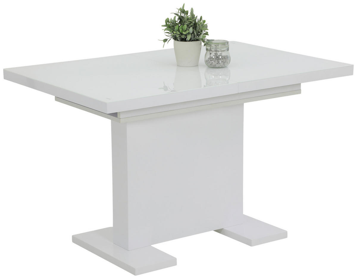 Esstisch Wilma weiß Hochglanz B/T: ca. 120x80 cm Wilma - weiß (120,00/80,00cm)