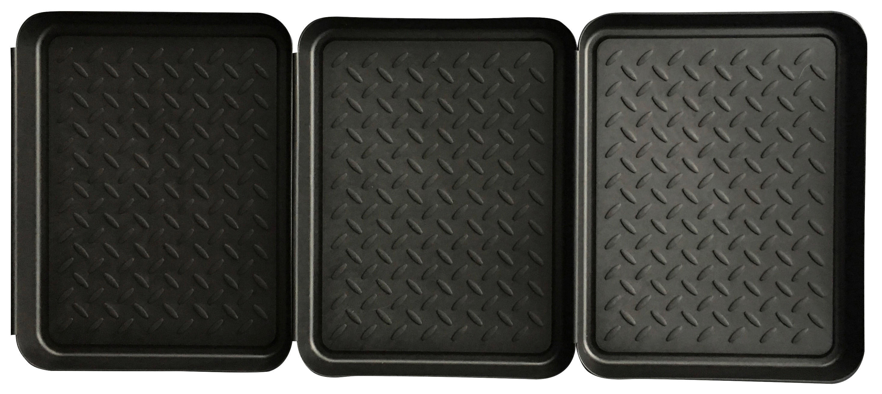 Abtropfschale 3-teilig schwarz B/L: ca. 27x35 cm 3-teilig - schwarz (27,00/35,00cm)