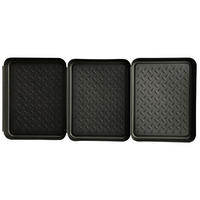 Abtropfschale 3-teilig schwarz B/L: ca. 27x35 cm 3-teilig - schwarz (27,00/35,00cm)
