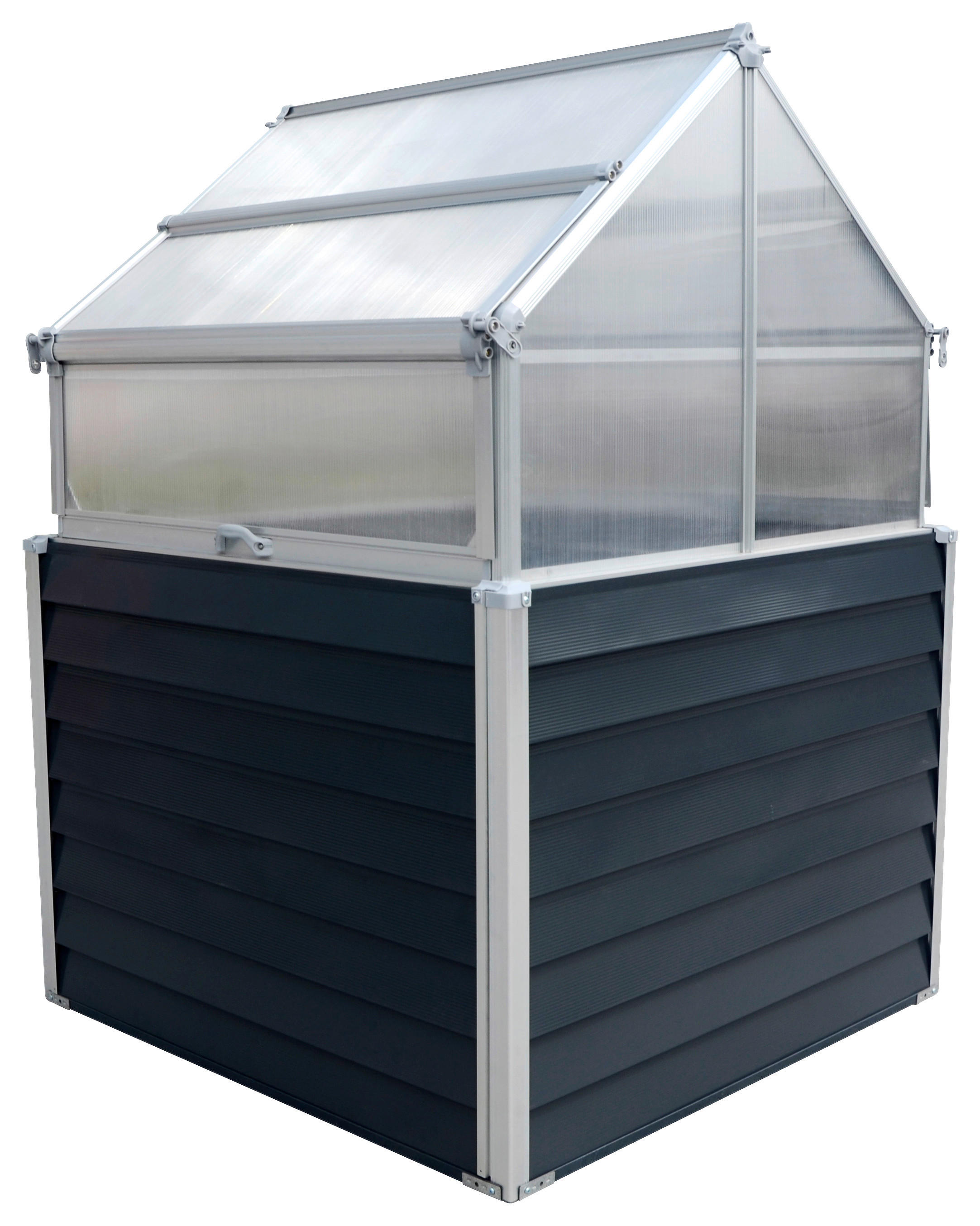 Westmann Hochbeet Store & Grow anthrazit Metall B/H/L: ca. 120x169x120 cm Store & Grow - anthrazit (120,00/120,00/169,00cm) - Westmann