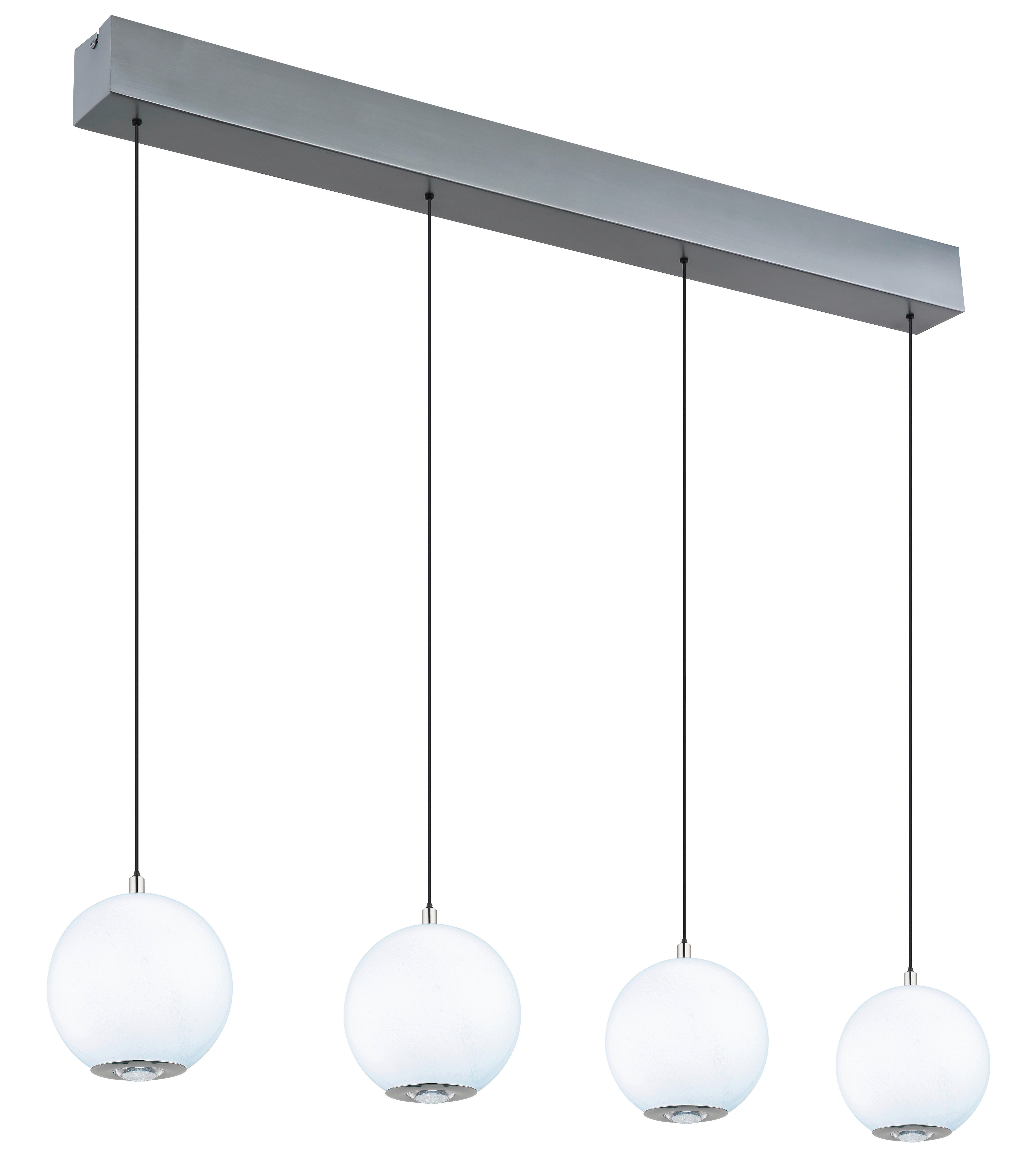 Thumbnail - GLOBO Pendelleuchte grau Opal Metall Glas B/H/T/L: ca. 15x150x99x99 cm 1.0 Brennstellen