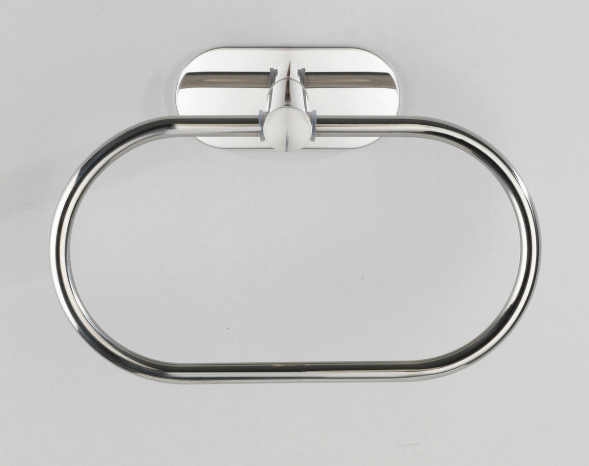Handtuchring silber Edelstahl B/H/T: ca. 20,5x12,5x7,5 cm Handtuchring_Orea_Edelstahl_Shine - silber (20,50/12,50/7,50cm) - Turbo-Loc