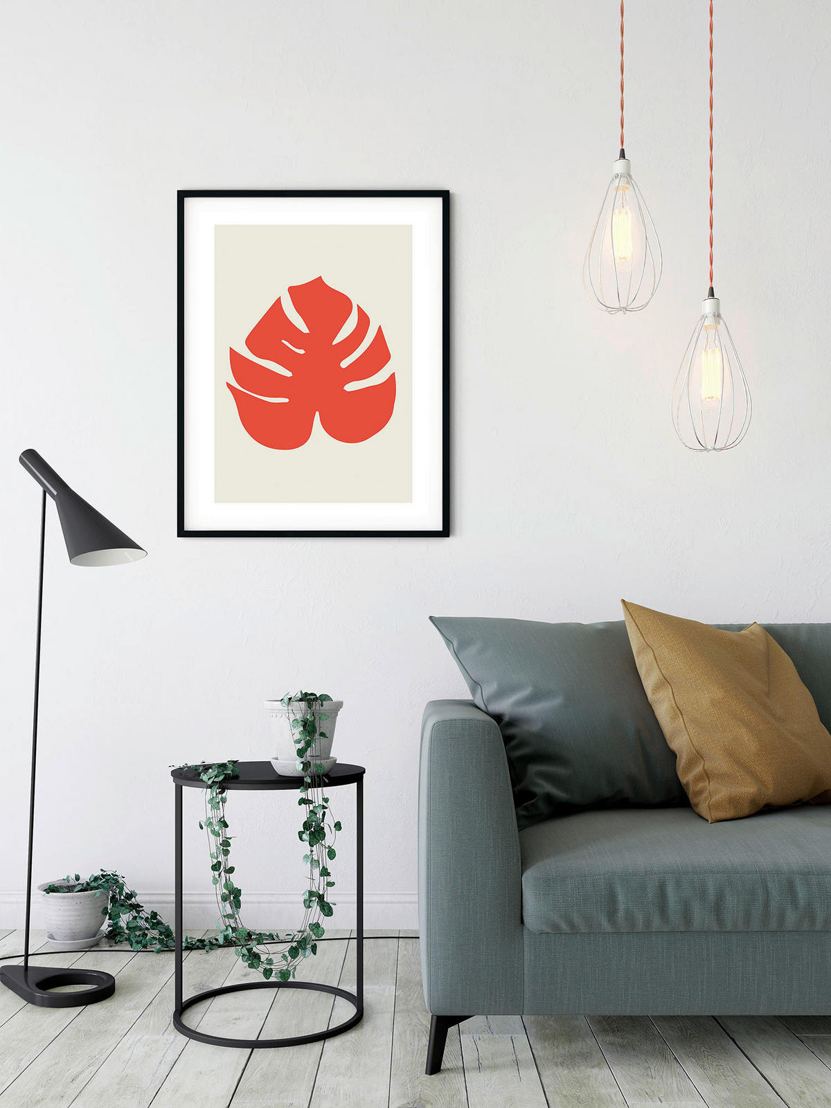 Komar Poster Winter Tropics Black Panther Monste Blätter B/L: ca. 50x70 cm Winter Tropics Black Panther Monste - (50,00/70,00cm) - Komar