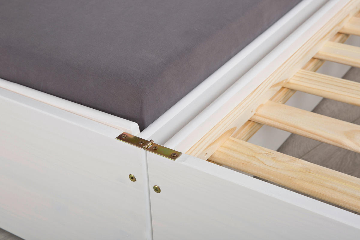Funktionsbett Lotar weiß Liegefläche B/L: ca. 90x200 cm Lotar - weiß (97,00/65,00/209,00cm)